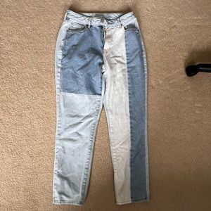 patchwork jeans